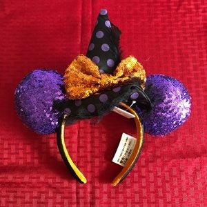 Disney Halloween Let’s Get Wicked Minnie Ears Headband